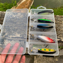 Isca Artificial Flutuante com Hélice: Mestre dos Lançamentos!  🎣🔥 5 Unidades - Sucesso Garantido na Sua Pesca!