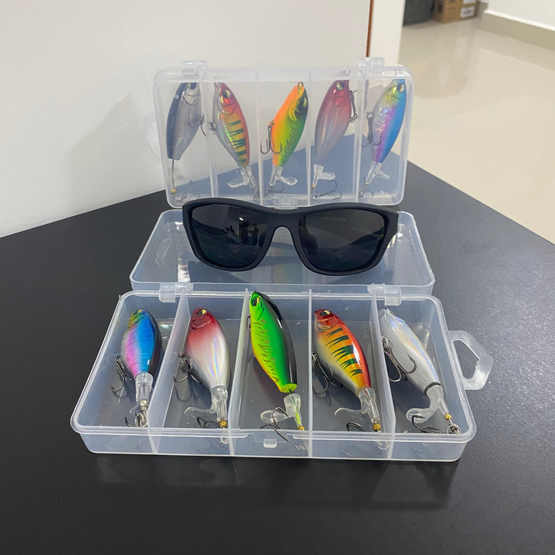 Isca Artificial Flutuante com Hélice: Mestre dos Lançamentos!  🎣🔥 5 Unidades - Sucesso Garantido na Sua Pesca!